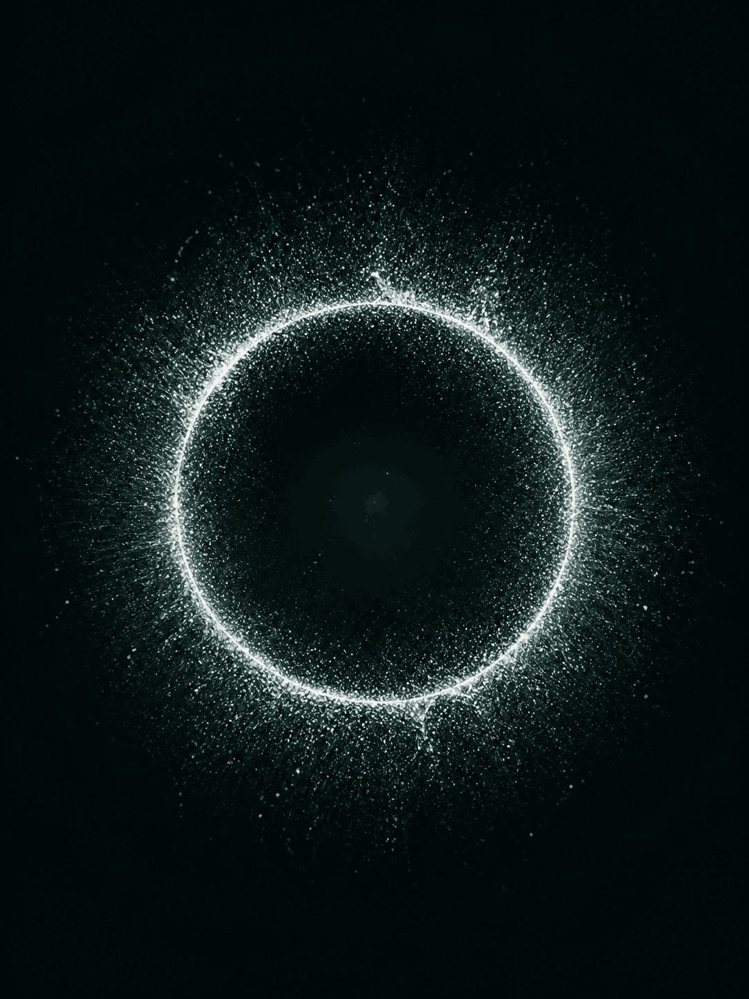Particle Ring audio visualizer style